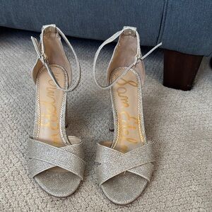 Sam Edelman Metallic Heeled Sandals